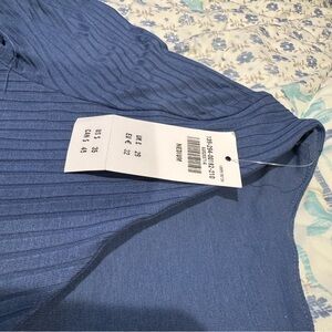 Half-Sleeve Wide Rib Boatneck Top